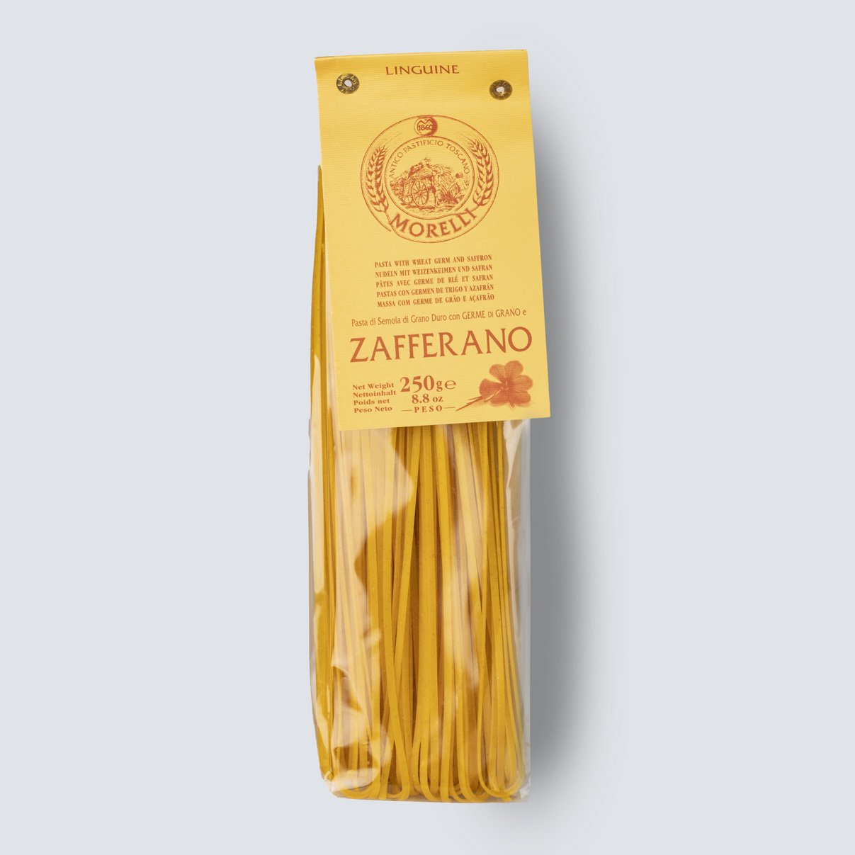 Linguine allo Zafferano con germe di grano (4x250gr) - Pastificio Morelli
